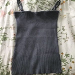 Slate Blue Straight Tank Top